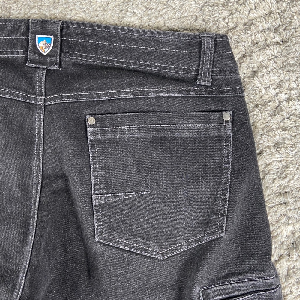 Kuhl‎ Disruptr Jeans Mens 36x30 Black Denim Performance Kuhlflex Stretch Hiking